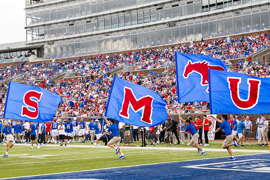 SMU students, faculty, staff and alumni attend the 2021 SMU Homecoming parade, boulevard tailgate and football game, Saturday, October 2, 2021 on the SMU Campus.