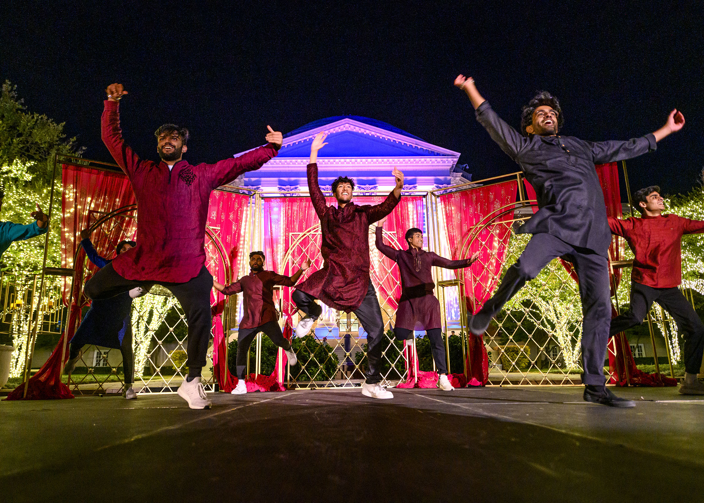 SMU students and guests attend the SMU Indian Student Association, Diwali Festival Of Lights, Friday, November 5, 2021 on the Main Quadrangle on the SMU Campus. 