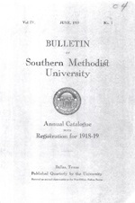 Cover - 1918-19 Bulletin