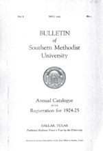 Cover 1924-25 Bulletin