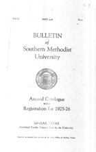 Cover 1925-26 Bulletin