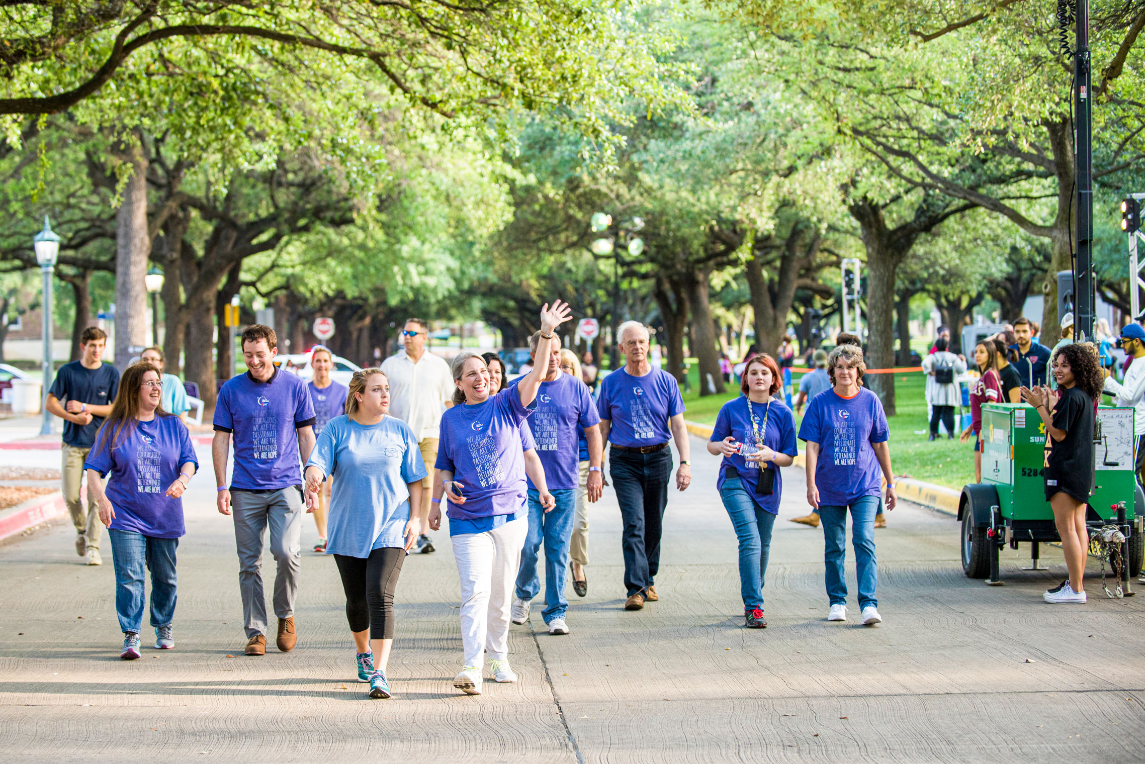 American Cancer Society people walking