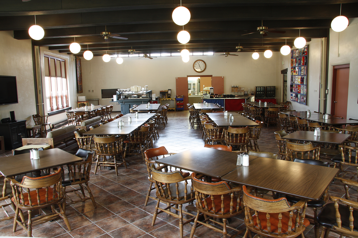 SMU-in-Taos dining hall interior