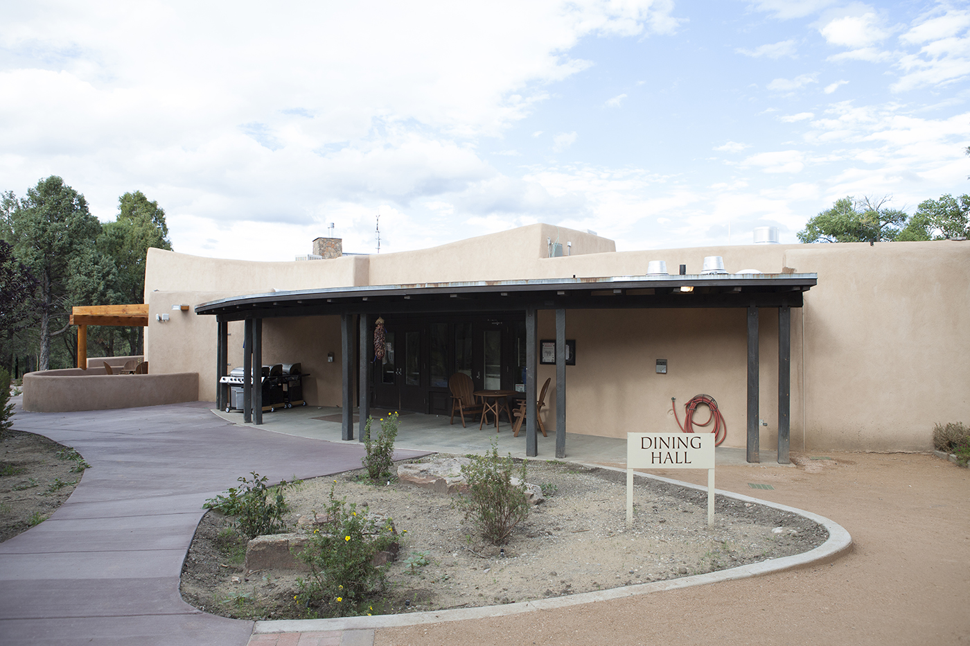 Exterior of the SMU-in-Taos dining hall