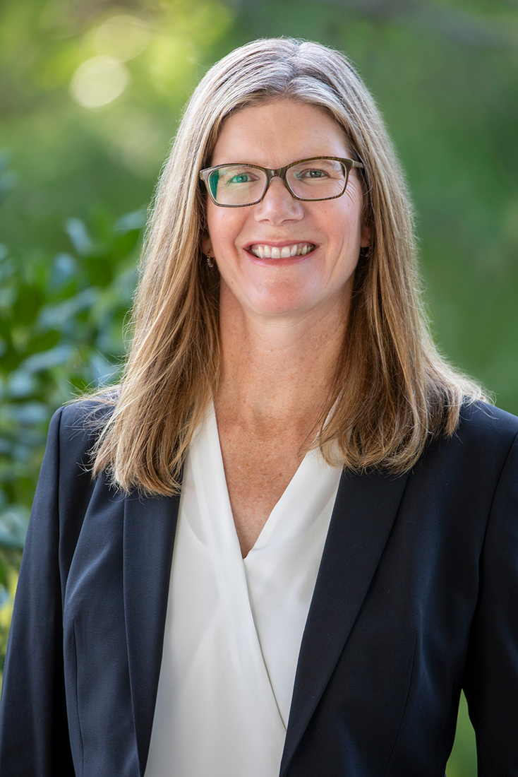 A headshot of Kathleen Smits, a member of the Lyle School of Engineering Faculty.