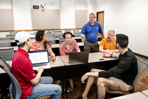 Bobby B. Lyle School of Engineering faculty, Jim Webb, lectures during a Manufacturing Systems Management class, Saturday, June 8, 2019 in Caruth Hall on the SMU Campus. 