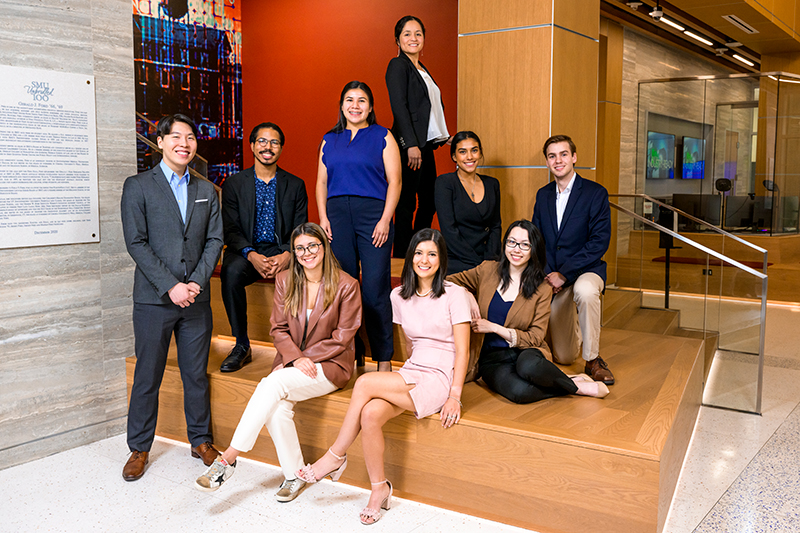 Nine SMU students are working with corporate mentors as AT&T Data Science Scholars