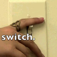 light switch in Green-Minute Video