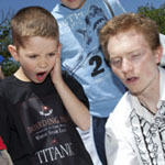 Magician Trigg Watson Burrage, an SMU senior performs at Founders Day 2012.