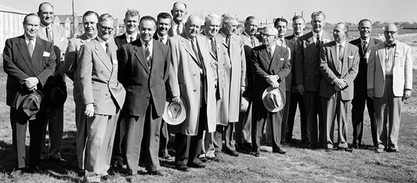Moody Coliseum groundbreaking 1954