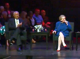 Madeleine K. Albright, former Secretary of State from 1997-2001, and her successor, Colin L. Powell, 2001-2005, were featured speakers at a Student Forum and at the Linda and Mitch Hart Lecture of the Willis M. Tate Distinguished Lecture Series on Sept. 29, 2014. 