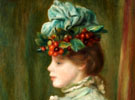 Pierre Auguste Renoir (French, 1841-1919), Girl with Hat with Cherries, 1880. Oil on canvas. Colección Duques de Alba, Palacio de Liria, Madrid.