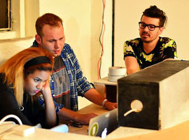 Afomia Hailemeskel, Chris McCreary and Brigham Mosley