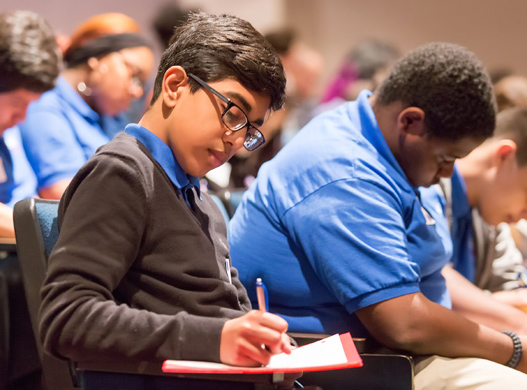 More than 400 Dallas-area high school students and parents participated in the Cutting Edge Youth Summit at SMU