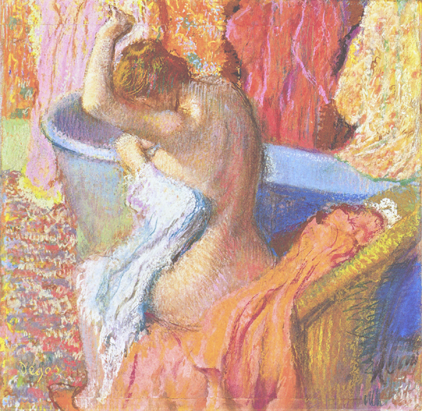 Edgar Degas - Bather Drying Herself or After the Bath
