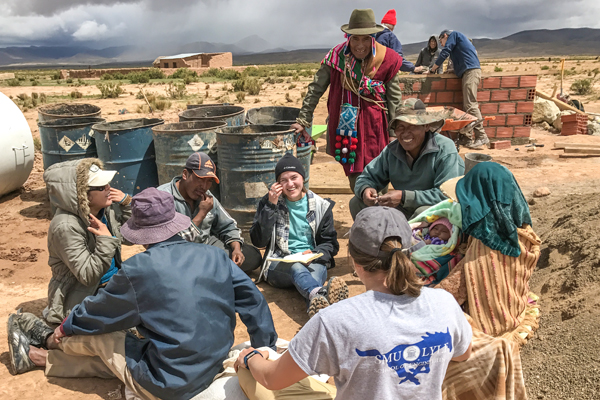 Students work on a global project in the Sustainability and Development program