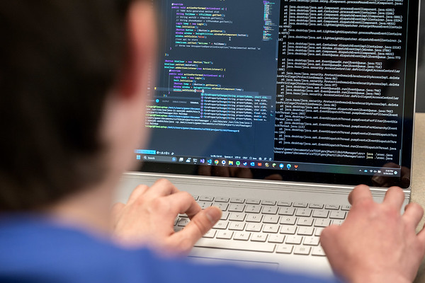 Computer Science student at Lyle School of Engineering writing code