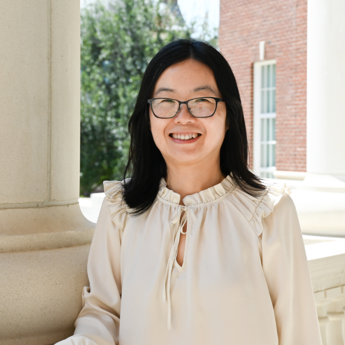A headshot portrait of Xiao Luo, Ph.D. at SMU Lyle School of Engineering in Dallas Texas