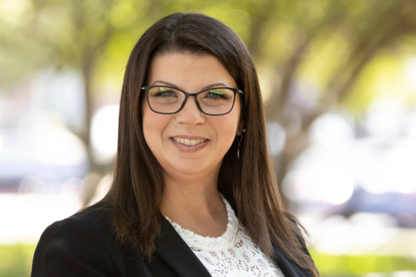 A portrait of Ginny Diaz at SMU Lyle