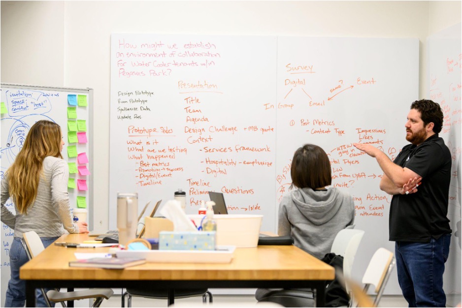 MADI students in studio 2023