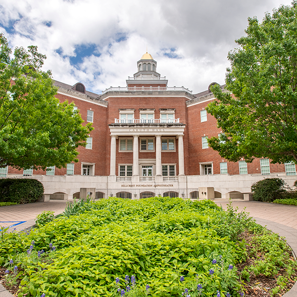 Caruth building in the front view