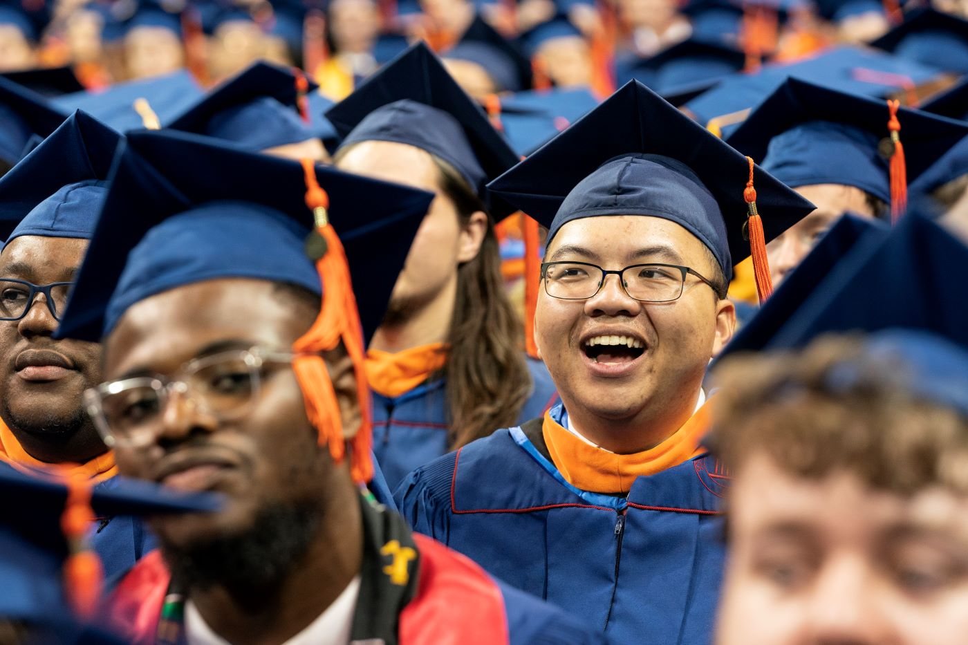 Diverse students at 2023 Lyle Graduation
