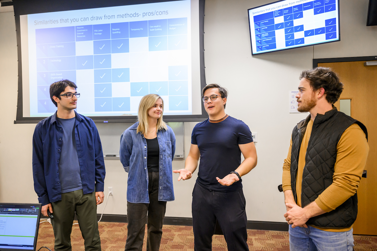 SMU Lyle students engaged in Weekend Format classes