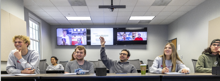 Students in Caruth 184 classroom April 2023