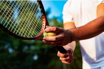 Tennis Racket and Ball