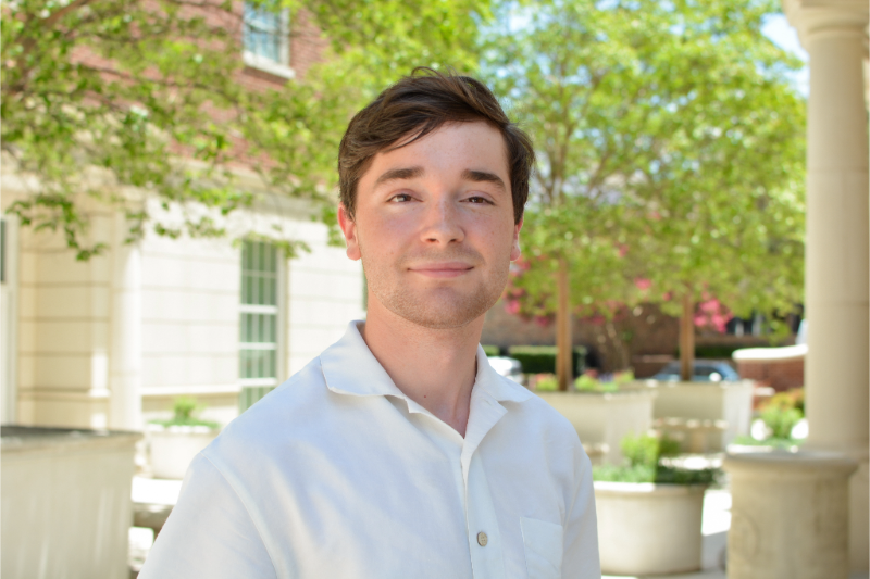A portrait photo of SMU Lyle student Noah Brada OREM department