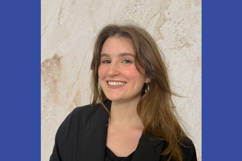 A photo of SMU Lyle student Alexis Stus smiling