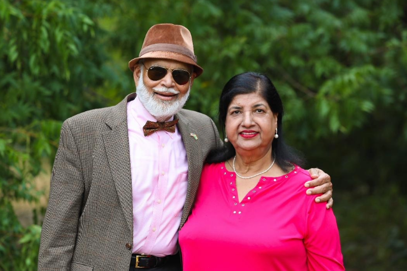 Lyle alum and OREM Professor Dr. Nandlal Singh with his wife