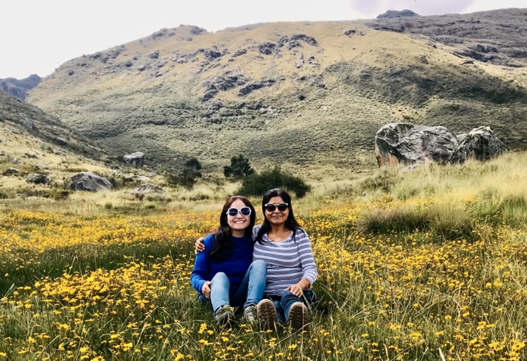 Tania Caldua and her mother 