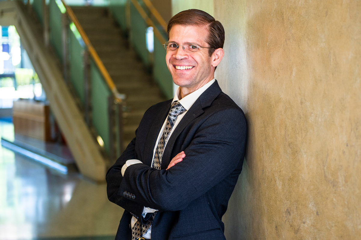 A photo of Paul Krueger, a member of the Lyle School of Engineering Faculty.