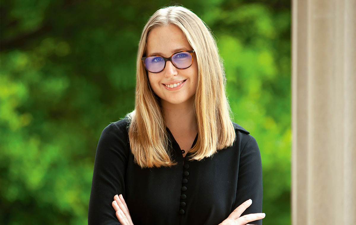 Doctoral candidate Jennifer Laffick ’27