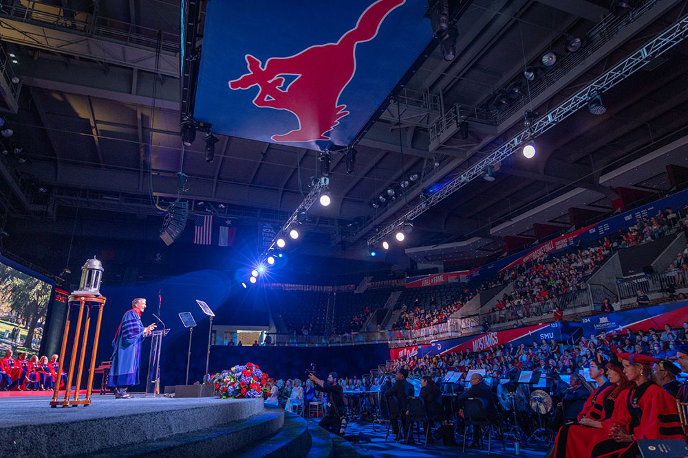President Hartzell addresses the graduate class of 2026