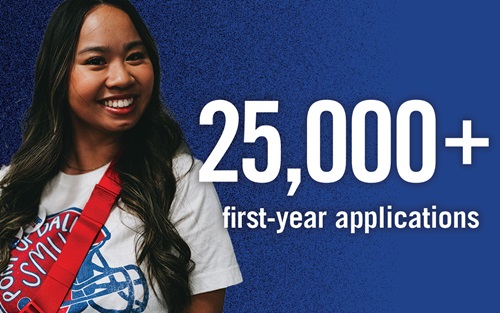 25,000+ first-year applications