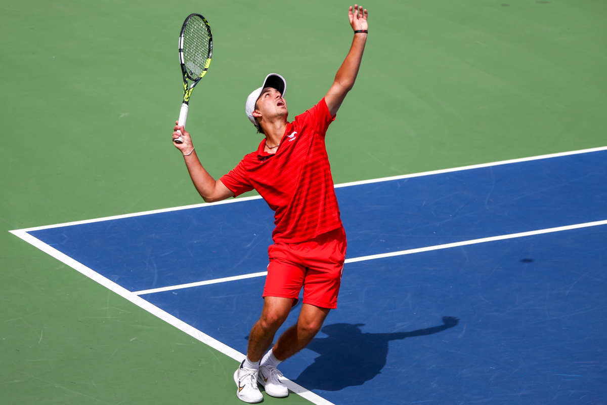 Men’s tennis player Trevor Svajda