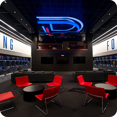 Football locker room