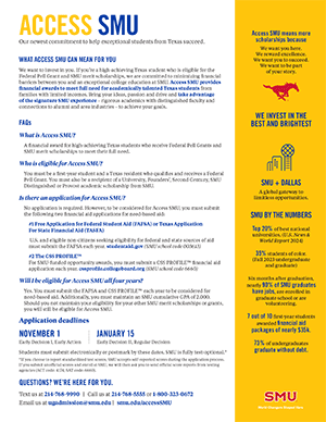 Access SMU One Sheet FY25