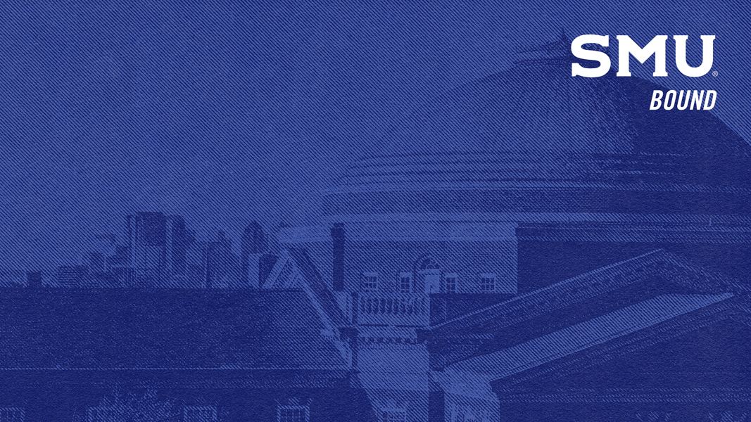 SMU Bound blue zoom