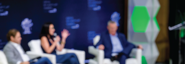 Alumni speakers participating in a Founders' Day panel discussion