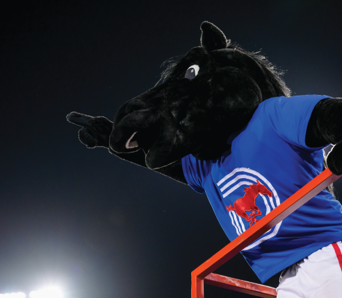 Founders' Day attendees gathered outdoors on campus