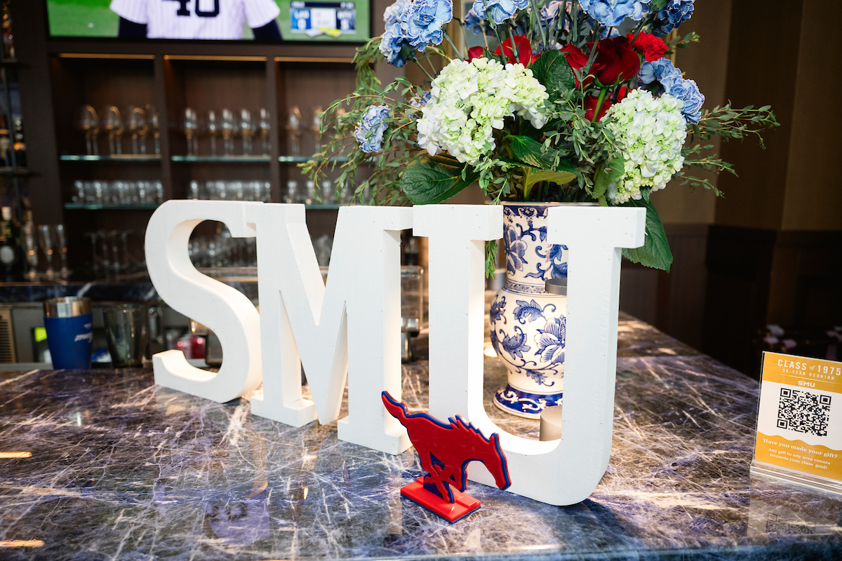 SMU class reunion signage