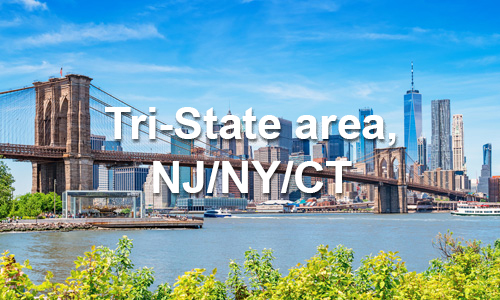 Tri-State area, NJ/NY/CT
