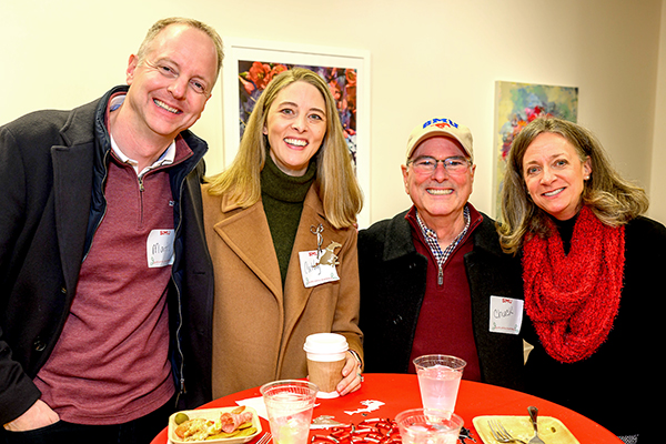 SMU alumni enjoying Atlanta alumni holiday party