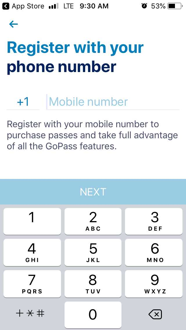 DART GoPass screenshot