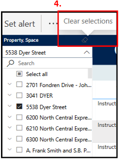 Property Selection step 4 Space Survey