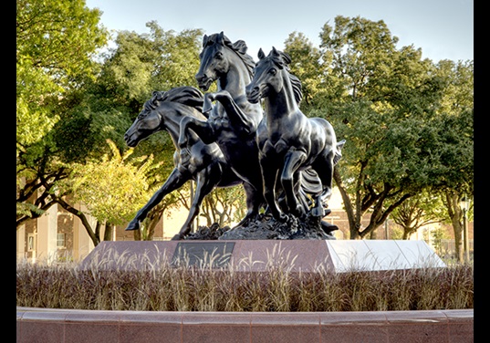 SMU Mustangs Statue