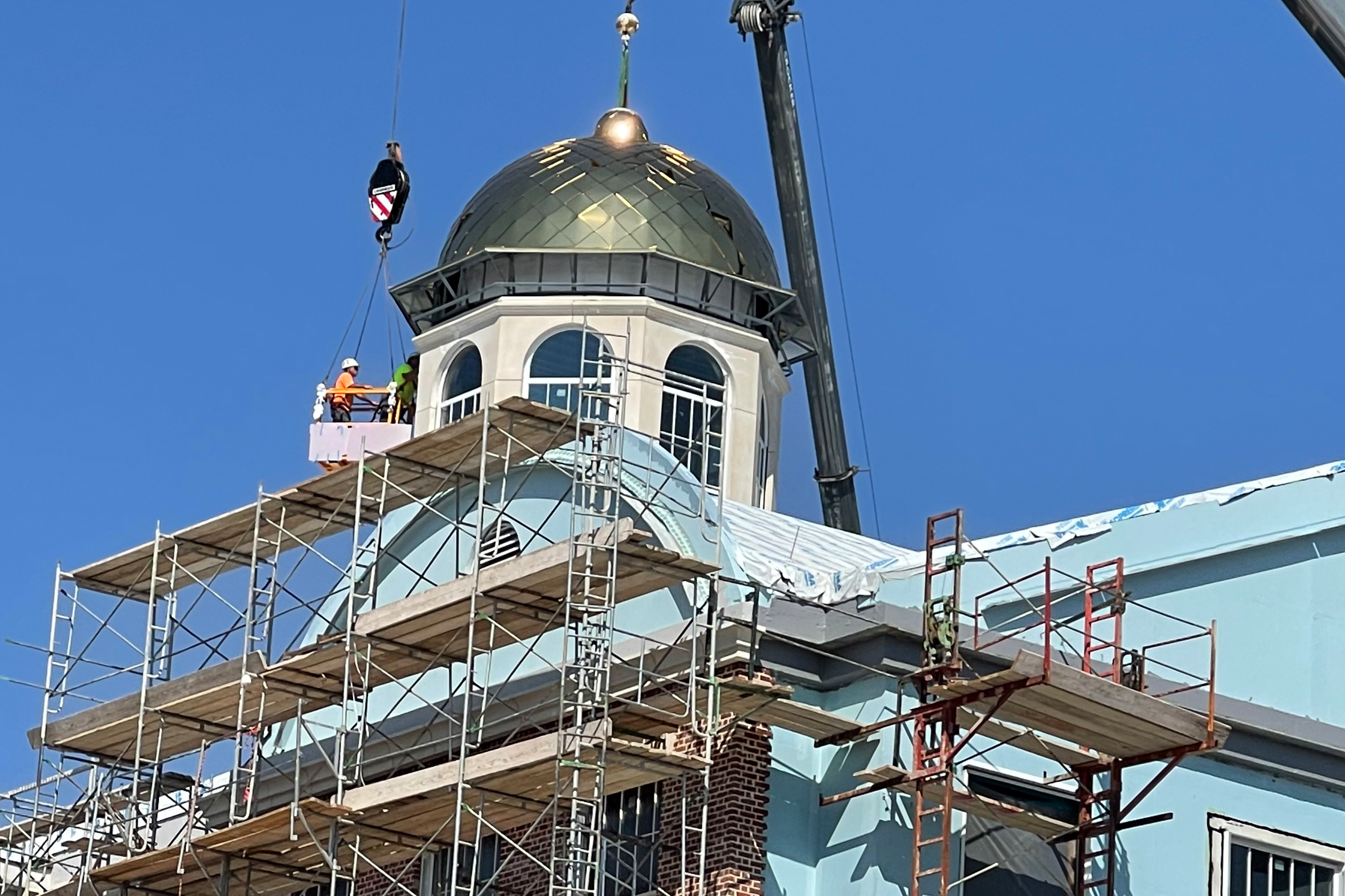 Frances Anne Moody Hall under construction